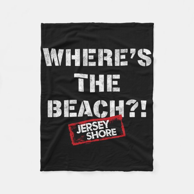 Couverture Polaire Jersey Shore - Où est la plage  (Devant)