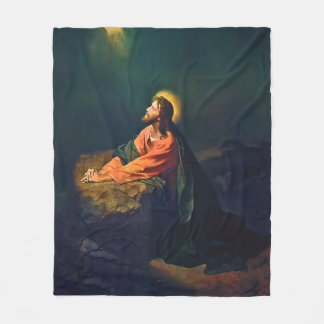 Couverture Polaire Jesus Gethsemane Agonie Jardin Mont Olives Hofman