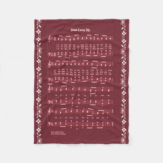 COUVERTURE POLAIRE JÉSUS M'AIME (Devant)