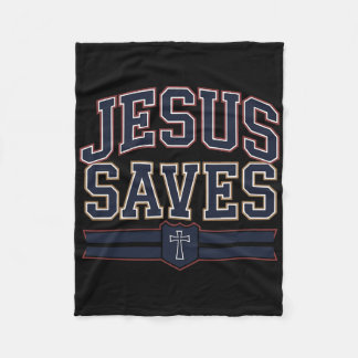 Couverture Polaire Jésus Sauve Frère Hockey Chrétien Jeunesse Garçon