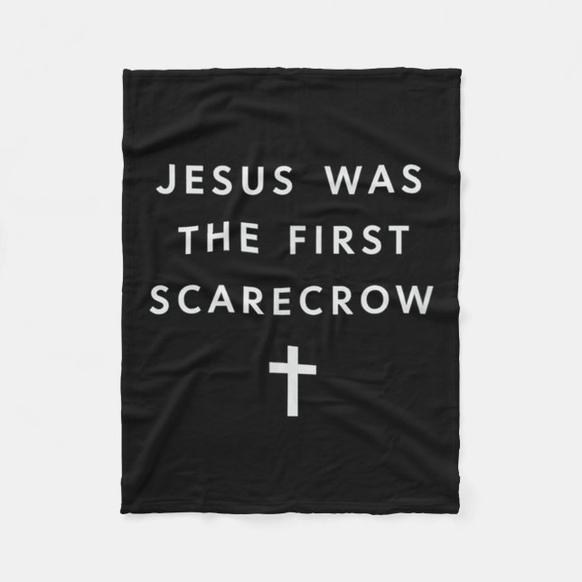 Couverture Polaire Jesus Was The First Ecrow – Minimalist Christian S (Devant)