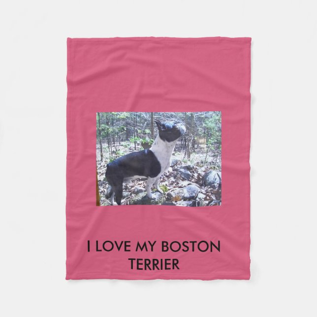 Couverture Polaire Jet de Boston Terrier (Devant)