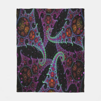 Couverture Polaire Jetée de la fleur de jardin d'Octopus