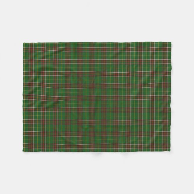Couverture Polaire Jetée de toison de chalet de tartan de Terre-Neuve (Devant (Horizontal))