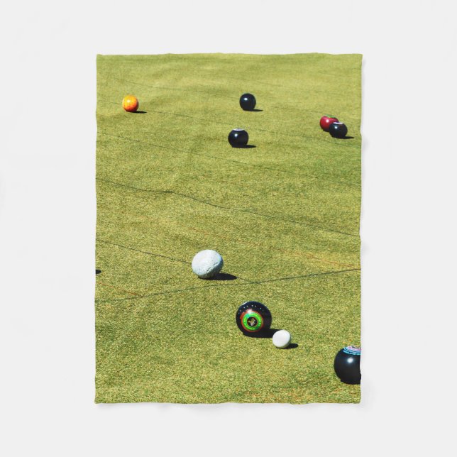 Couverture Polaire Jeu d'action de pelouse Bowls, (Devant)