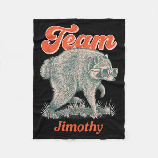 Couverture Polaire Jimothy Raton Lutin Poubelle Drôle Équipe Jimothy