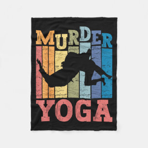 Couverture Polaire Jiu Jitsu Brésilien Meurtre Yoga Drôle BJJ Arts Ma
