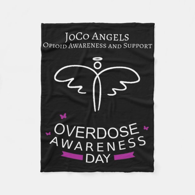Couverture Polaire Joco Angels Journée de sensibilisation à l'overdos (Devant)