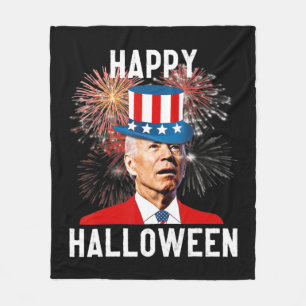 Couverture Polaire Joe Biden Bonne Halloween Pour Amusants Juillet
