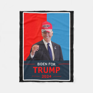 Couverture Polaire Joe Biden drôle pour l'élection Trump 2024 Porter