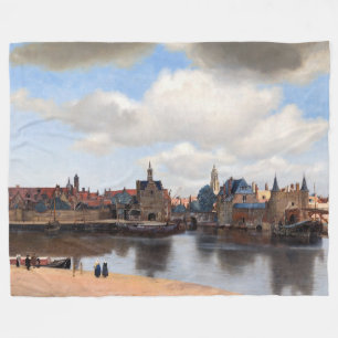 Couverture Polaire Johannes Vermeer - Vue de Delft