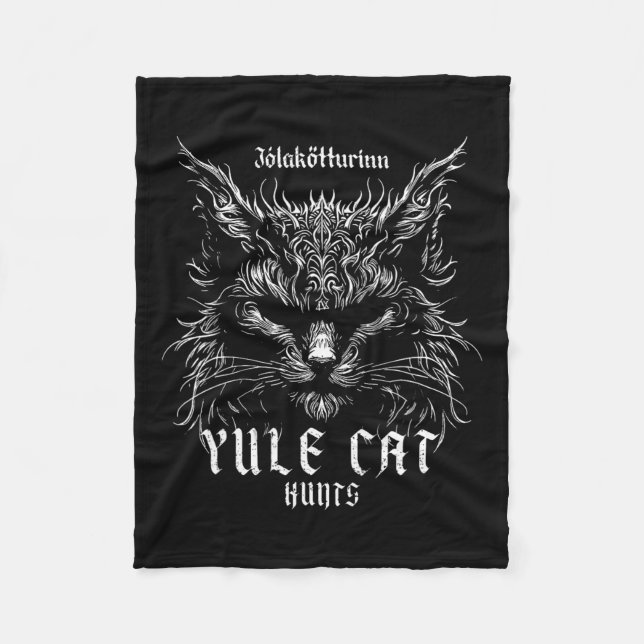 Couverture Polaire Jólakötturinn Christmas Yule Chasse aux chats (Devant)