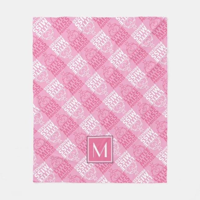 Couverture Polaire Joli En Motif rose | Monogramme (Devant)