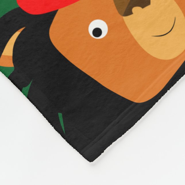 Couverture Polaire Joli Lion Cartoon De Sion (Coin)