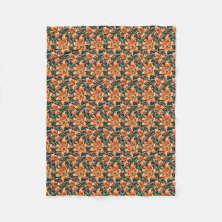 Couverture Polaire Joli Tiger Lily Floral