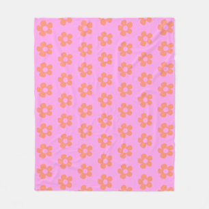 Couverture Polaire Joli Y2k Preppy Rose Chaud Motif Floral Décor