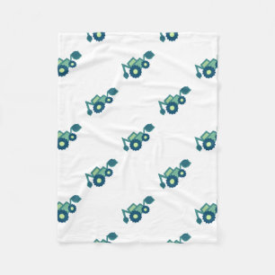 Couverture Polaire Jolie Backhoe verte Funny Excavateur Digger Garçon