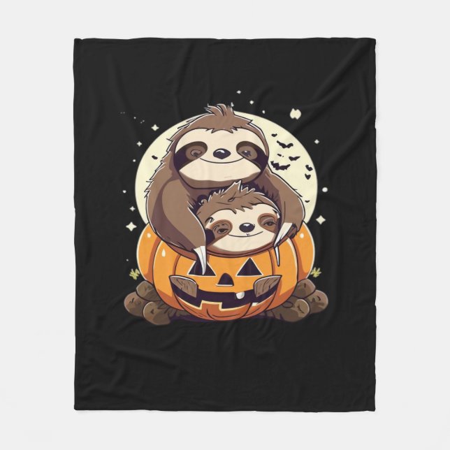 Couverture Polaire Jolie famille de paresseux T-shirt Essential (Devant)