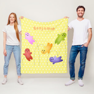 Couverture Polaire Jolie gelée bébés bonbons bonbons dessin animé