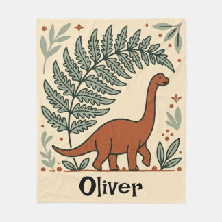 Couverture Polaire Jolie nurserie dinosaure Boho