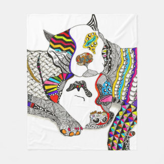 Couverture Polaire Jolie Pit Bull Vous Aimez