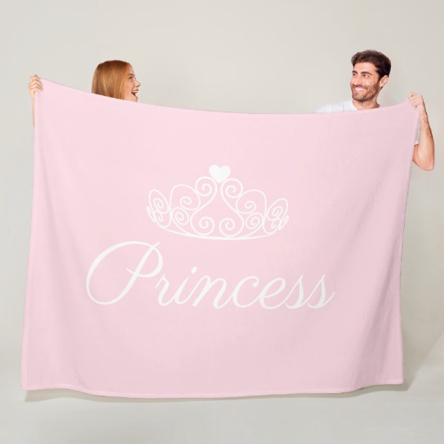 Couverture Polaire Jolie princesse rose de la Gironde Tiara (En situation)