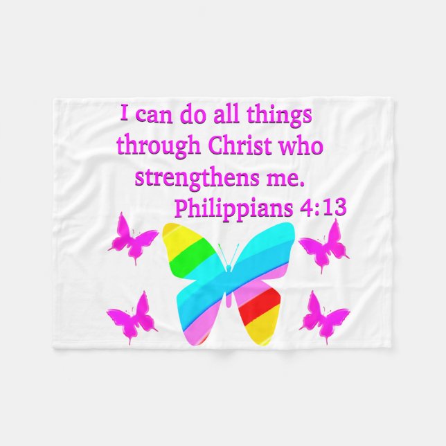 COUVERTURE POLAIRE JOLIMENT PHILIPPIENS 4:13 BUTTERFLY DESIGN (Devant (Horizontal))
