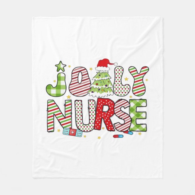 Couverture Polaire Jolly Nurse, T-shirt classique d'Halloween (Devant)