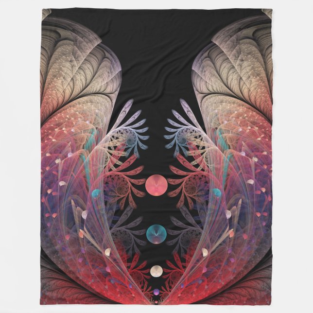 Couverture Polaire Jonglage Abstrait Moderne Fantaisie Art Fractal (Devant)