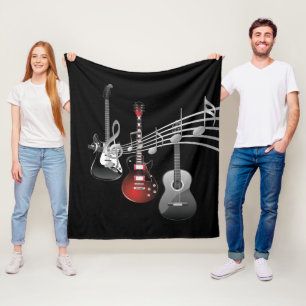 Couverture Polaire Jouer la guitare