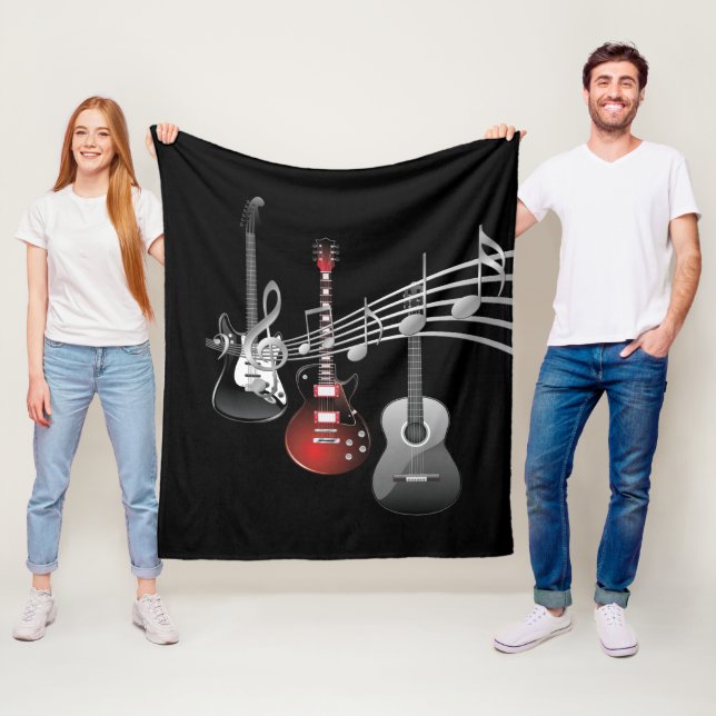 Couverture Polaire Jouer la guitare (En situation)