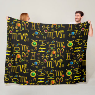 COUVERTURE POLAIRE JOUETS D'ARGENT OR ZODIAC, PIERRES À JEUX, ASTROLO