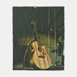 Couverture Polaire Joueur de basse guitare