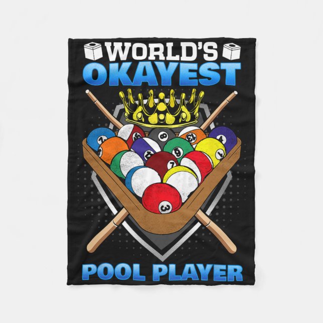 Couverture Polaire Joueur de billard de billard I de billard Playe le (Devant)