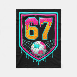 Couverture Polaire Joueur de foot Drip Numéro 67