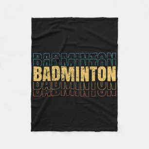 Couverture Polaire Joueur de l'équipe d'amour de badminton Coach