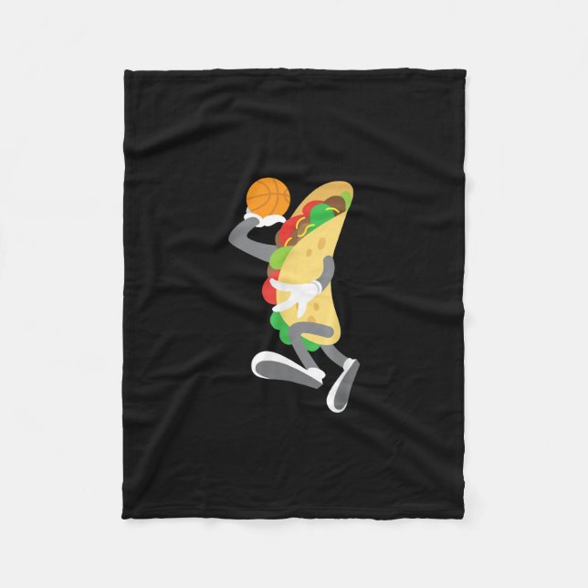 Couverture Polaire Joueur Funny De Cinco De Mayo Taco (Devant)