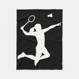 Couverture Polaire Joueuse de badminton