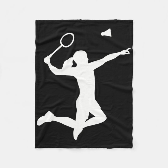 Couverture Polaire Joueuse de badminton (Devant)