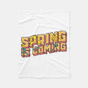 Couverture Polaire Jour de la marmotte Le printemps arrive Funny Homm