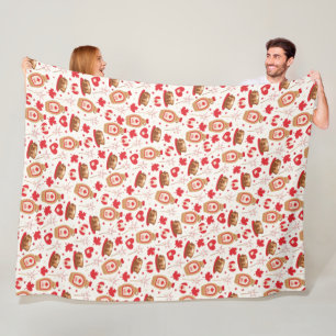 Couverture Polaire Jour du Canada Blanche polaire