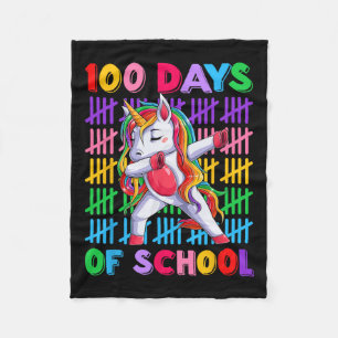 Couverture Polaire Jour Enseignant Enfants Costume Unicorne 100 Jours