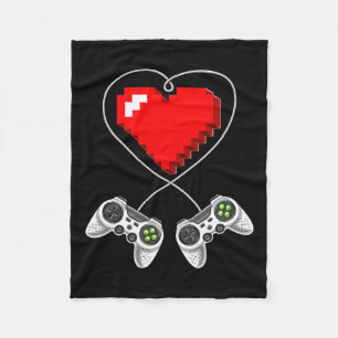 Couverture Polaire Jour Vidéo Contrôleur Coeur Gamer Cadeaux Garçons 