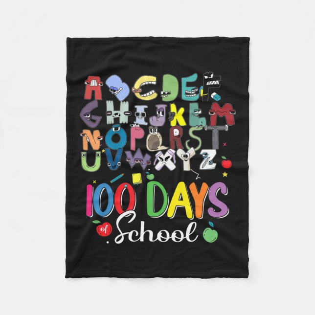 Couverture Polaire Jours d'alphabet scolaire Lore Costume scolaire d' (Devant)