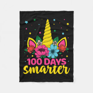 Couverture Polaire Jours Filles Unicorne Smarter 100e Jour De L'École