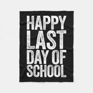 Couverture Polaire Joyeuse Dernière Journée D'Enseignant Étudiant