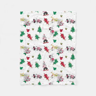Couverture Polaire Joyeuses fêtes   Christmas Mickey Souris & Amis