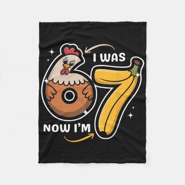 Couverture Polaire Joyeux anniversaire 7 ans J'avais 6 ans maintenant (Devant)