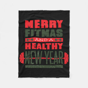 Couverture Polaire Joyeux Fitmas et bonne année du derrière Fitness d