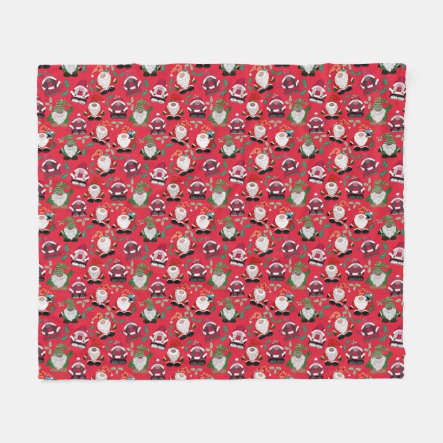 Couverture Polaire Joyeux Gonkmas ! Design de Noël pour les amateurs  (Devant (Horizontal))